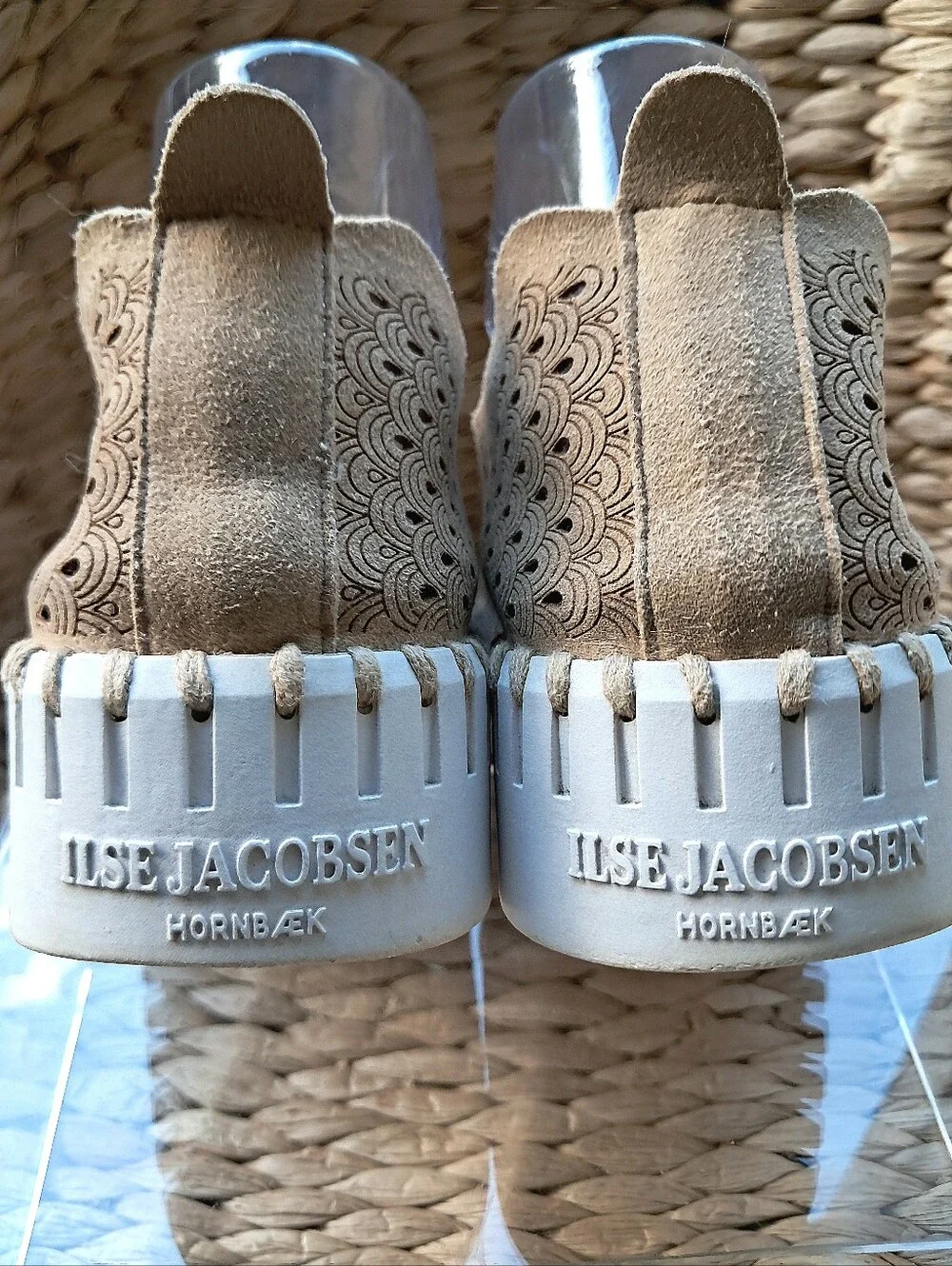 Ilse Jacobsen Tulip Platform Sneakers Wmn 7/7.5 Recycled Microfiber Latte